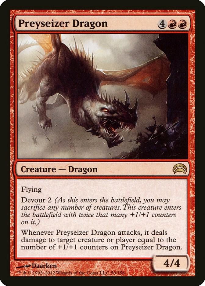 Preyseizer Dragon 50 card from Planechase 2012