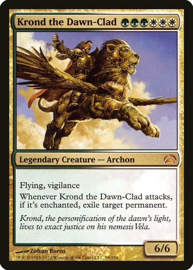 Krond the Dawn-Clad 99 card from Planechase 2012