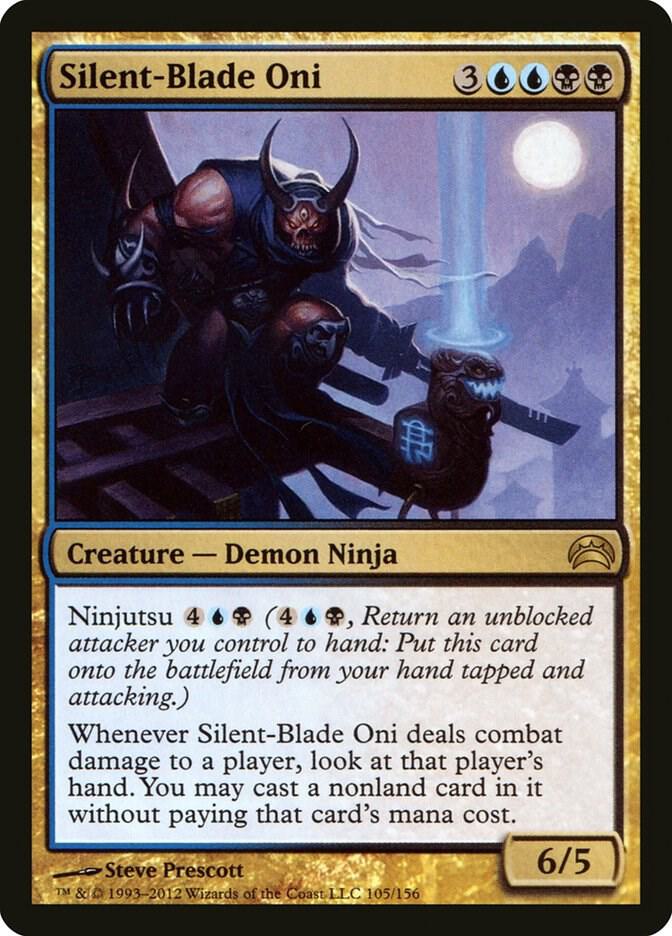 Silent-Blade Oni 105 card from Planechase 2012