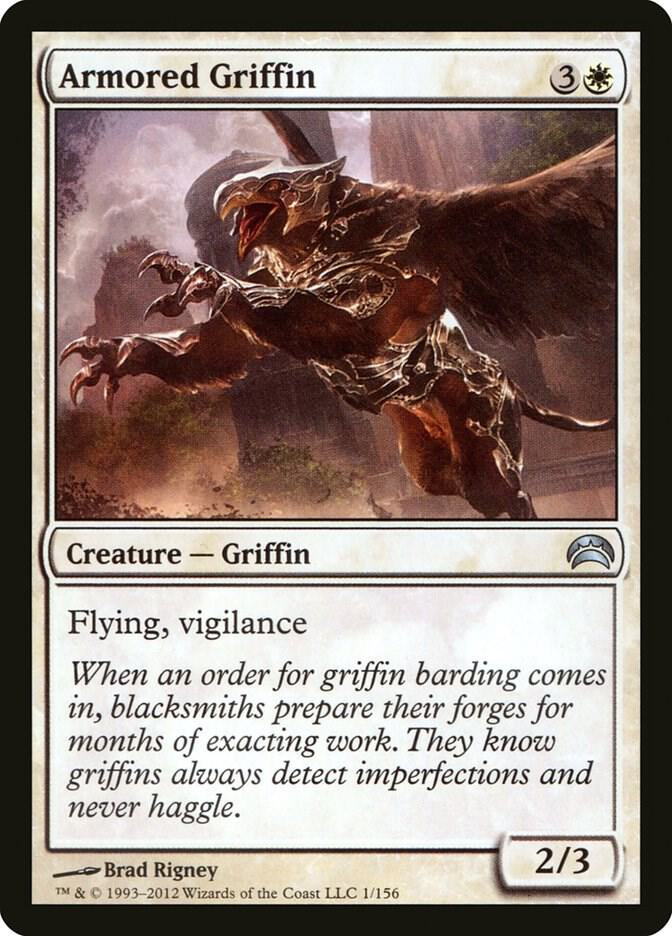 Armored Griffin 1 card from Planechase 2012