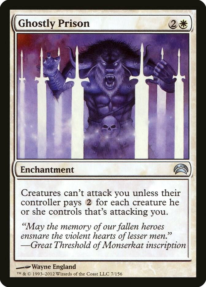 Ghostly Prison 7 card from Planechase 2012