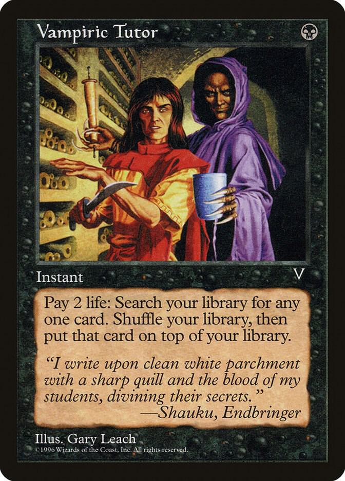 Vampiric Tutor card from Visions