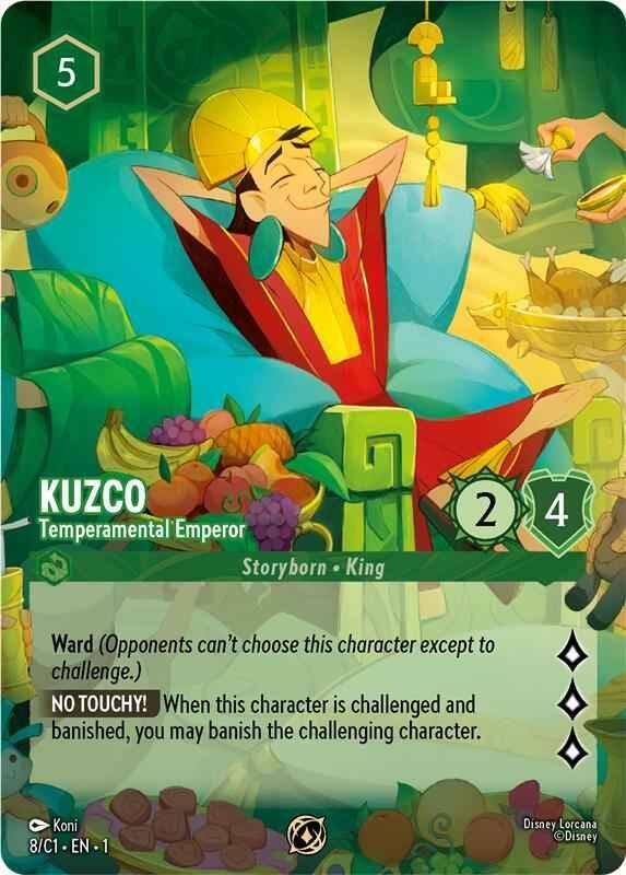 Kuzco - Temperamental Emperor 8 card from Disney Lorcana Promo Cards