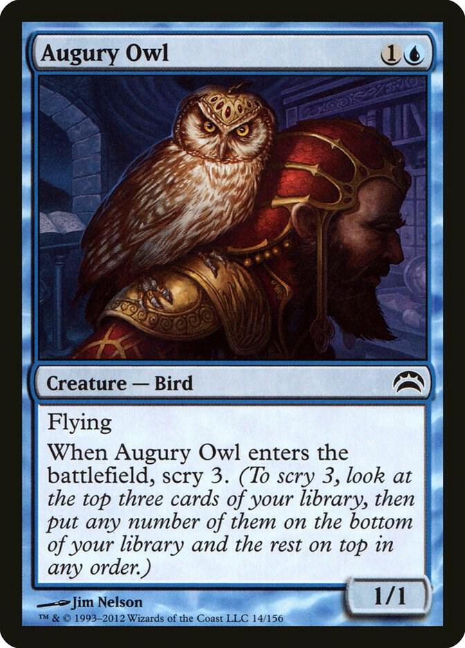 Augury Owl 14 card from Planechase 2012