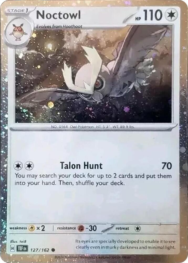 Noctowl - 127 (Cosmos Holo) 127/162 card from SV: Scarlet & Violet Promo Cards