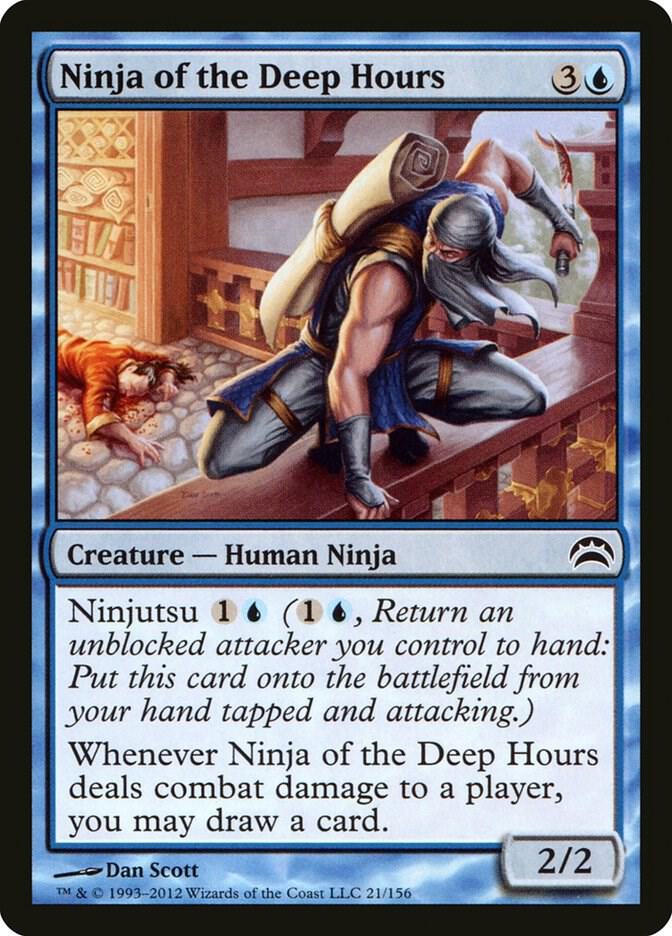 Ninja of the Deep Hours 21 card from Planechase 2012