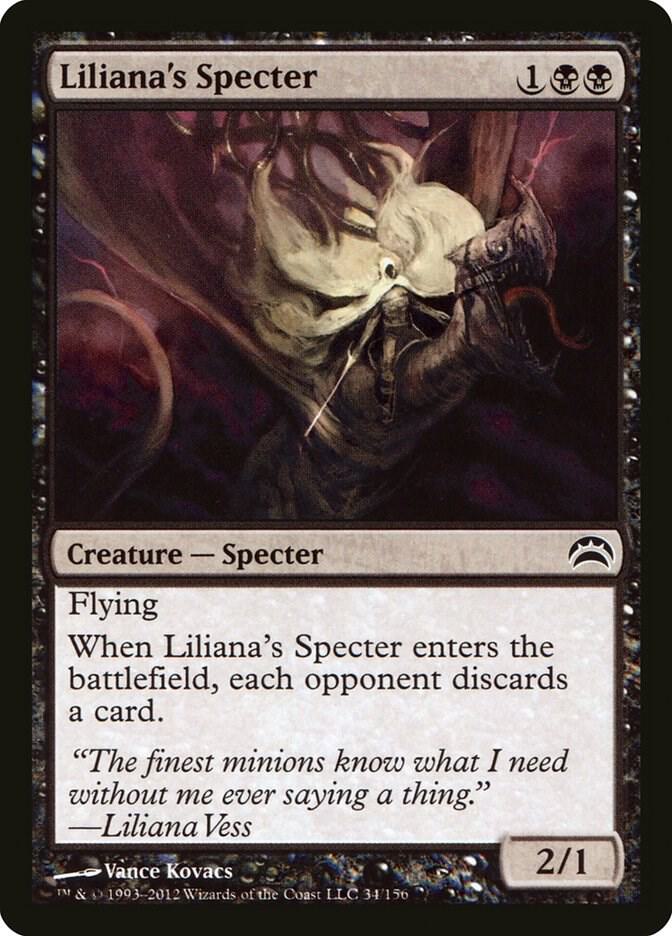 Liliana's Specter 34 card from Planechase 2012
