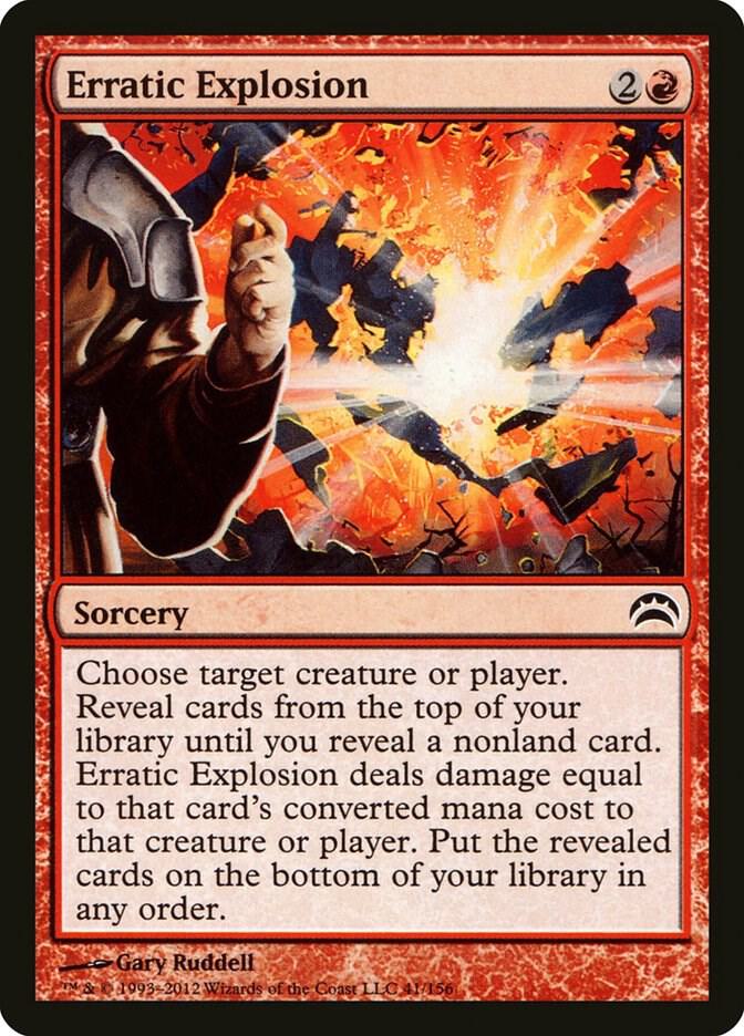 Erratic Explosion 41 card from Planechase 2012
