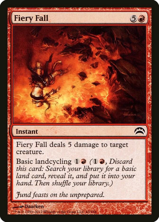 Fiery Fall 43 card from Planechase 2012