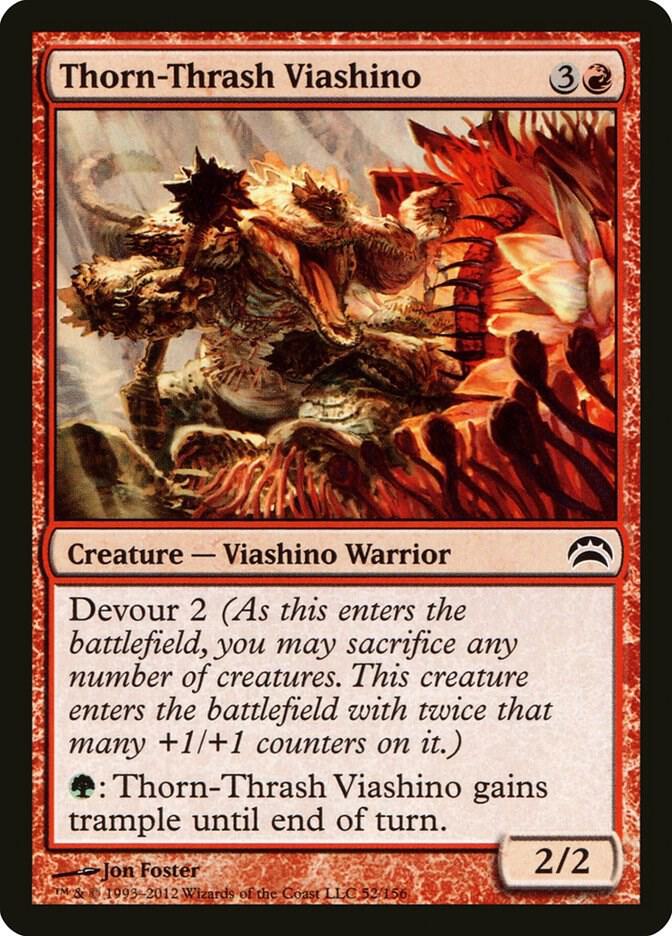 Thorn-Thrash Viashino 52 card from Planechase 2012