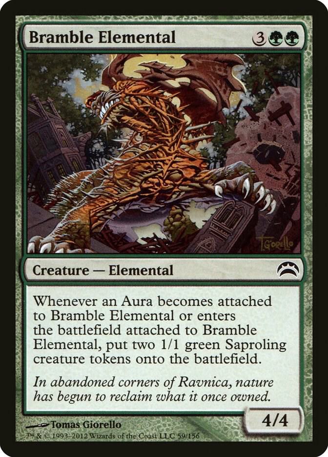 Bramble Elemental 59 card from Planechase 2012
