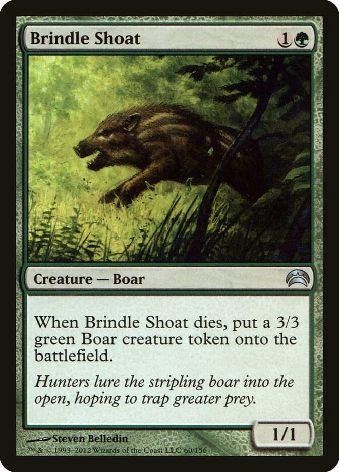 Brindle Shoat 60 card from Planechase 2012