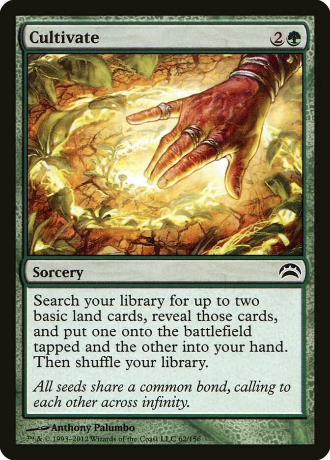 Cultivate 62 card from Planechase 2012