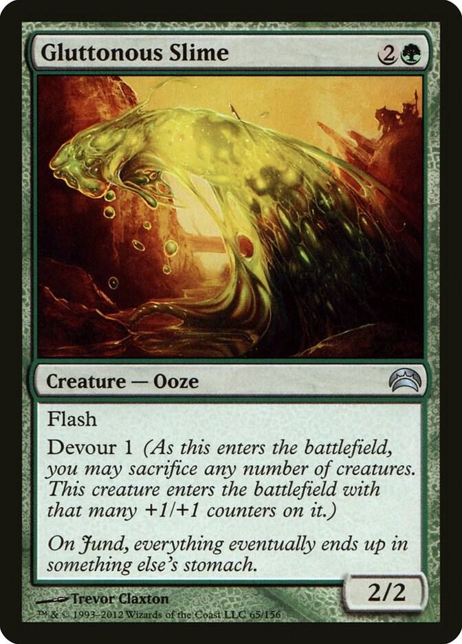 Gluttonous Slime 65 card from Planechase 2012
