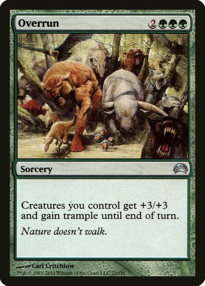 Overrun 72 card from Planechase 2012