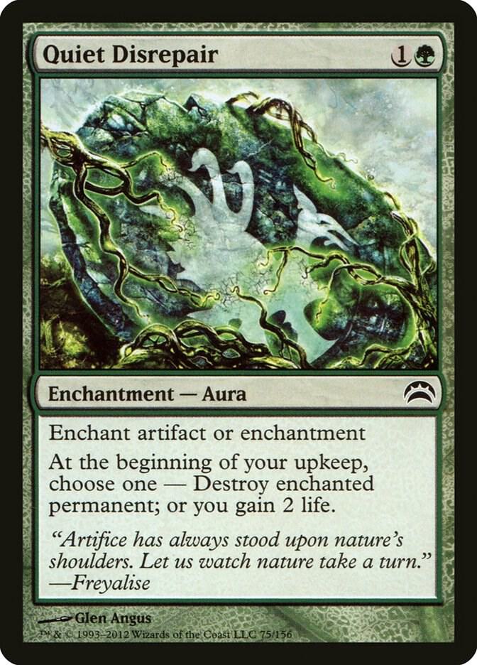 Quiet Disrepair 75 card from Planechase 2012