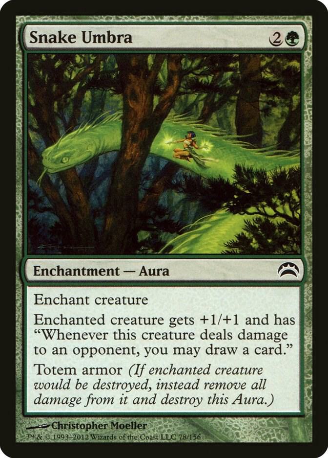 Snake Umbra 78 card from Planechase 2012