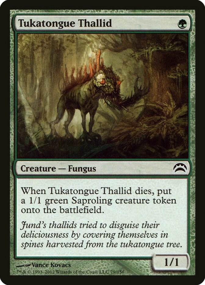 Tukatongue Thallid 79 card from Planechase 2012