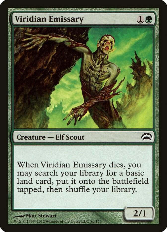 Viridian Emissary 80 card from Planechase 2012