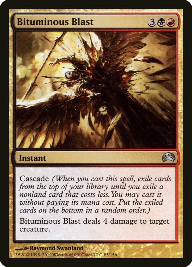 Bituminous Blast 83 card from Planechase 2012