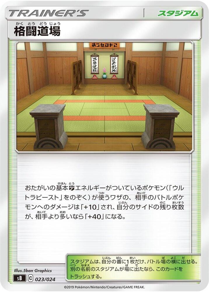 Martial Arts Dojo 023/024 card from sB: Sword & Shield Premium Trainer Box