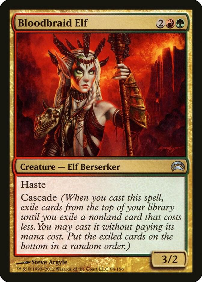 Bloodbraid Elf 84 card from Planechase 2012
