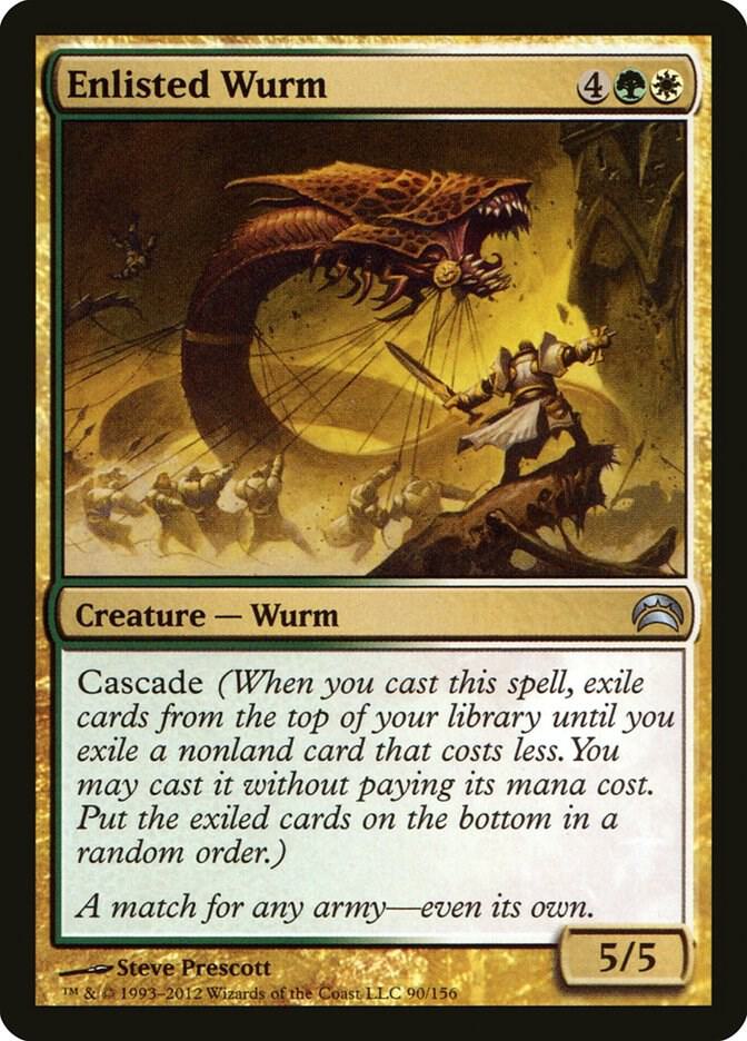 Enlisted Wurm 90 card from Planechase 2012