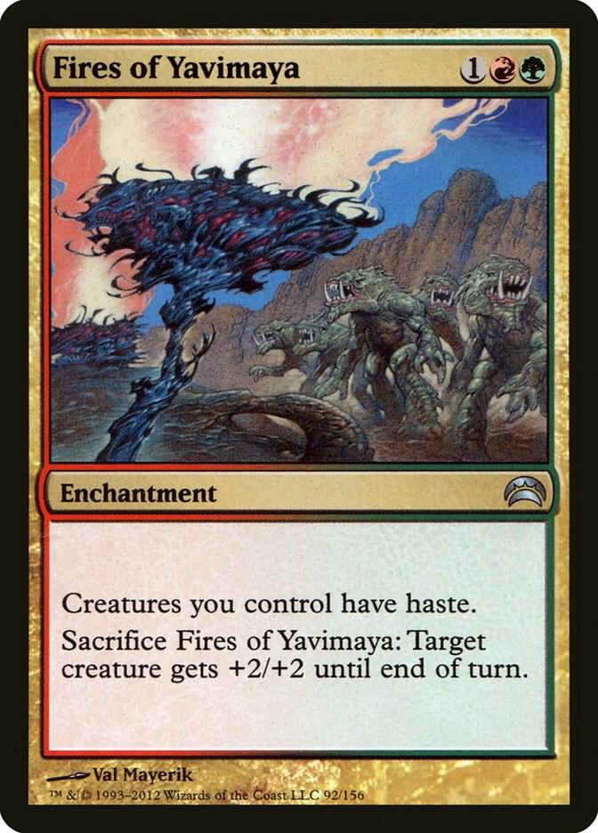 Fires of Yavimaya 92 card from Planechase 2012