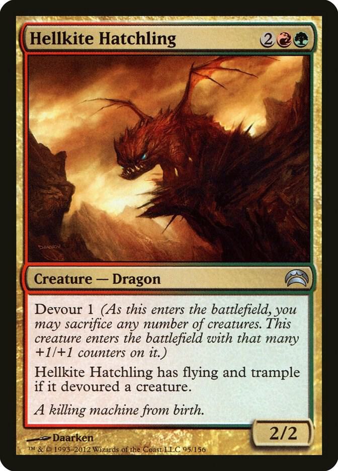 Hellkite Hatchling 95 card from Planechase 2012