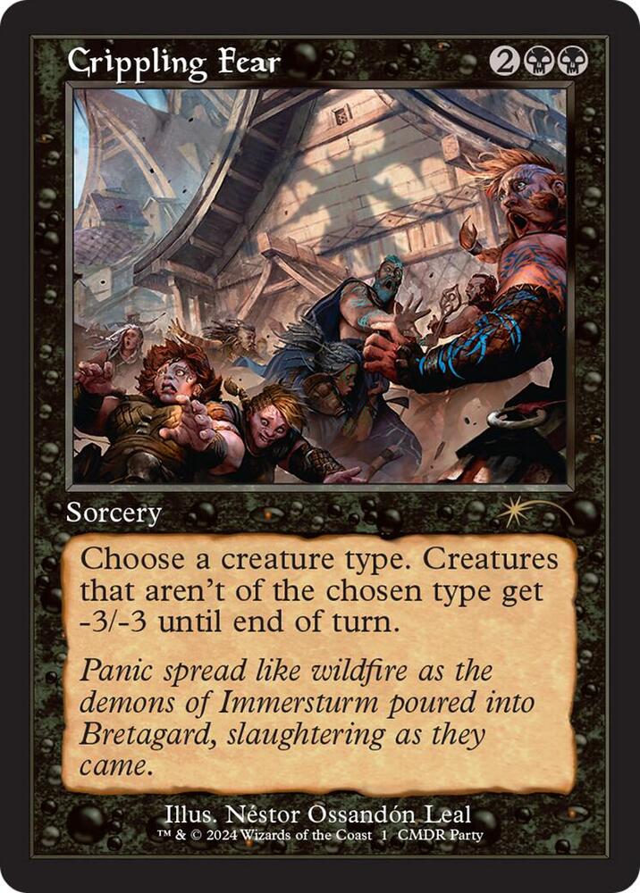 Crippling Fear (Retro Frame) 1 card from WPN & Gateway Promos