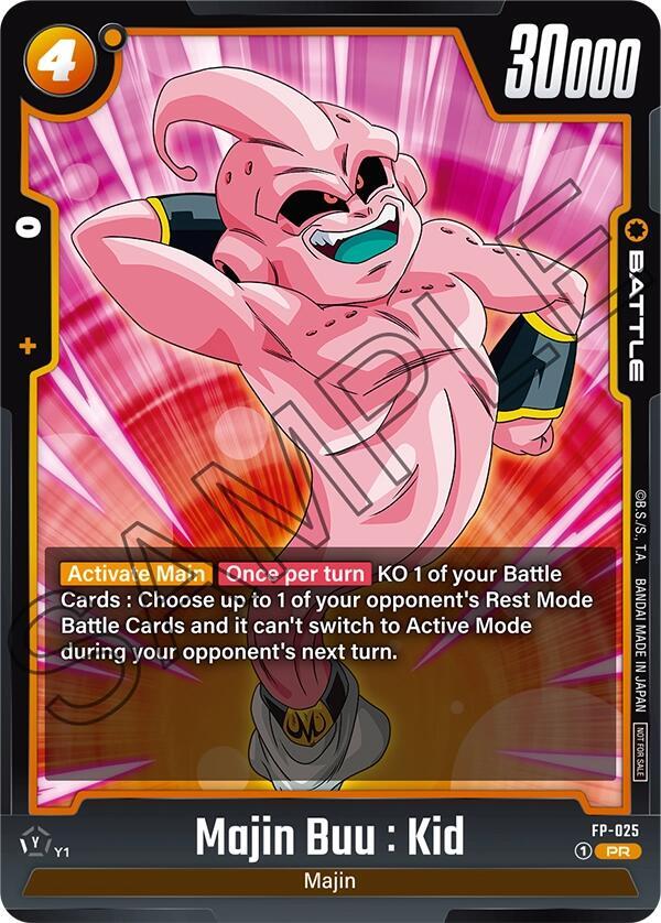 Majin Buu : Kid FP-025 card from Fusion World Promotion Cards and Packs