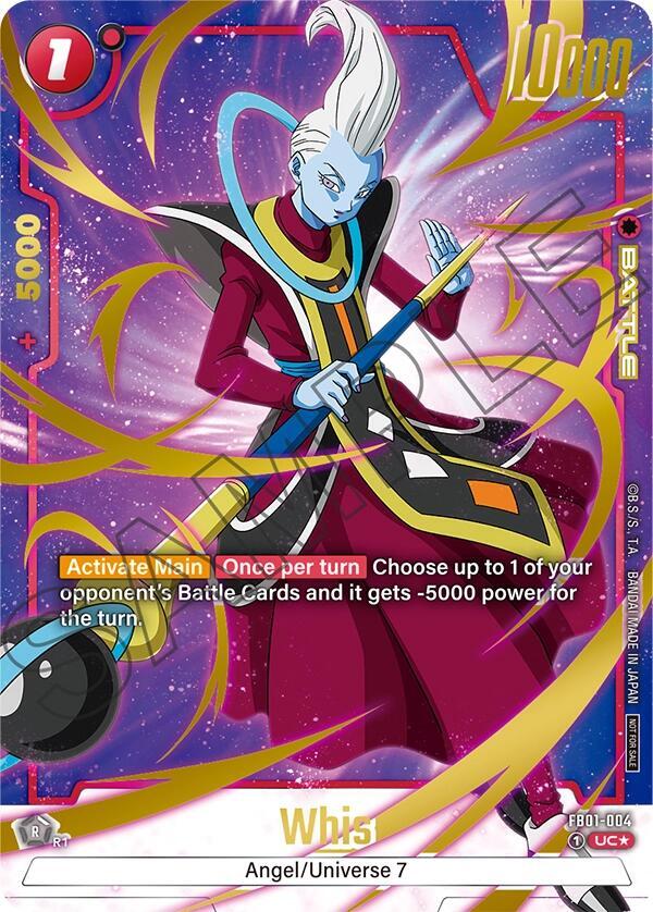 Whis (Championship Pack 03) FB01-004 card from Tournament and Championship Promos