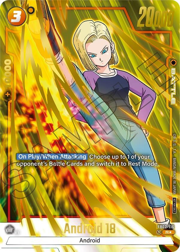 Android 18 (Championship Pack 03) FB02-116 card from Tournament and Championship Promos