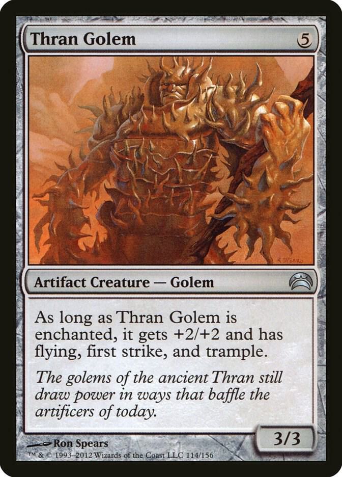 Thran Golem 114 card from Planechase 2012