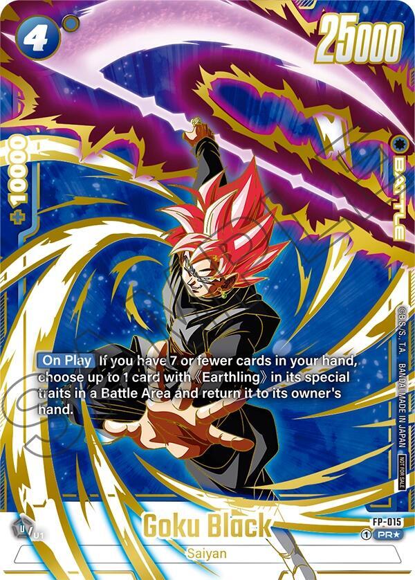 Goku Black (Selection Pack 01 Finalist) FP-015 card from Tournament and Championship Promos