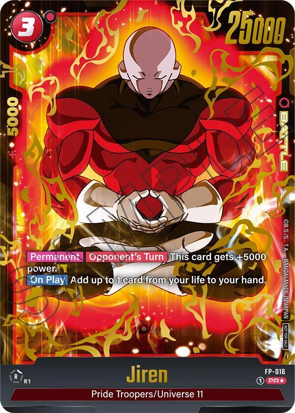 Jiren (Selection Pack 01) FP-016 card from Tournament and Championship Promos