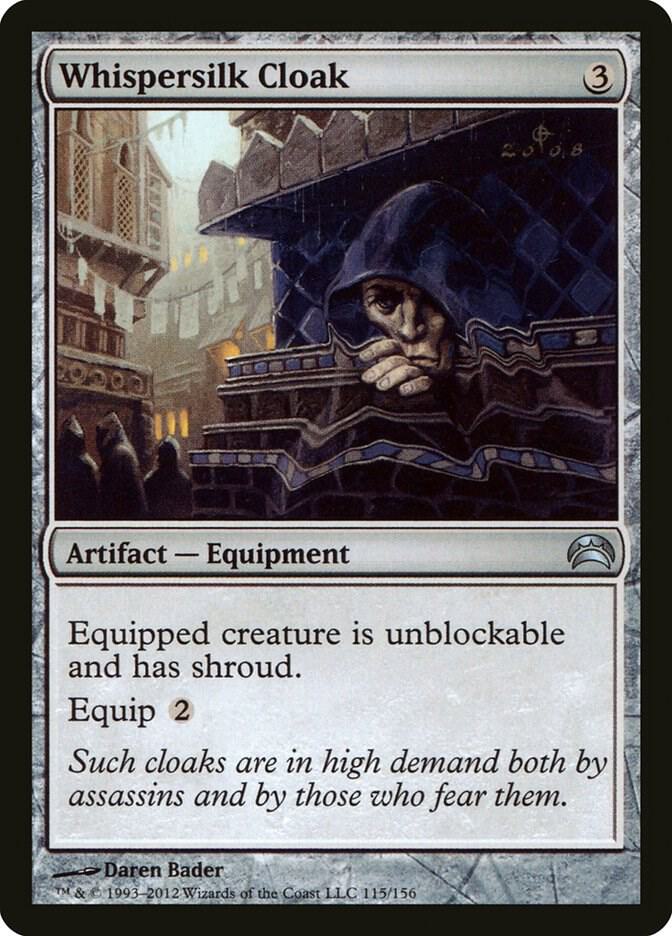 Whispersilk Cloak 115 card from Planechase 2012