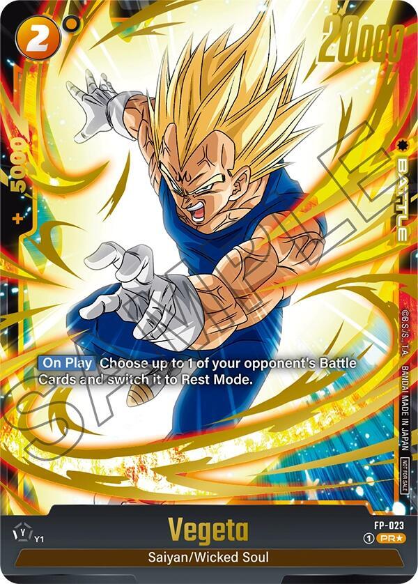 Vegeta (Selection Pack 01) FP-023 card from Tournament and Championship Promos
