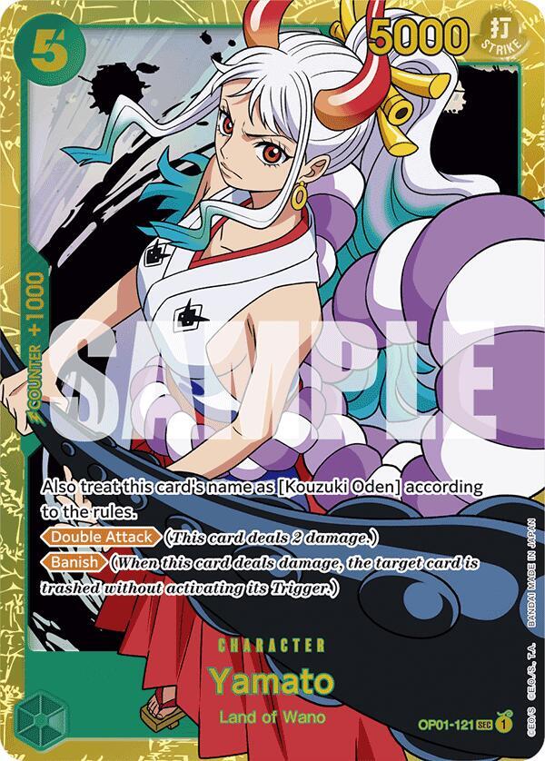 Yamato (Reprint) OP01-121 card from Premium Booster -The Best-