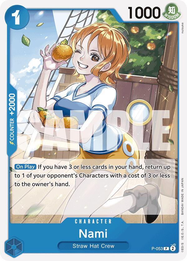 Nami (Reprint) P-053 card from Premium Booster -The Best-