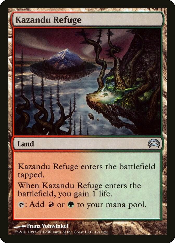 Kazandu Refuge 121 card from Planechase 2012
