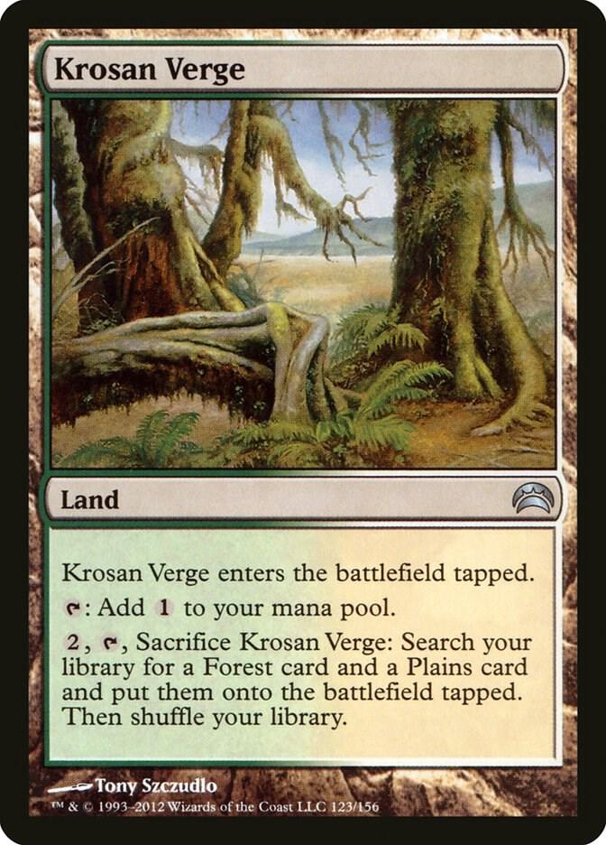 Krosan Verge 123 card from Planechase 2012