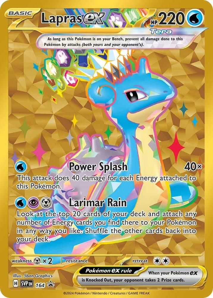Lapras ex 164 card from SV: Scarlet & Violet Promo Cards