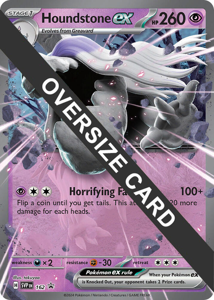 Houndstone ex 162 card from Jumbo Cards