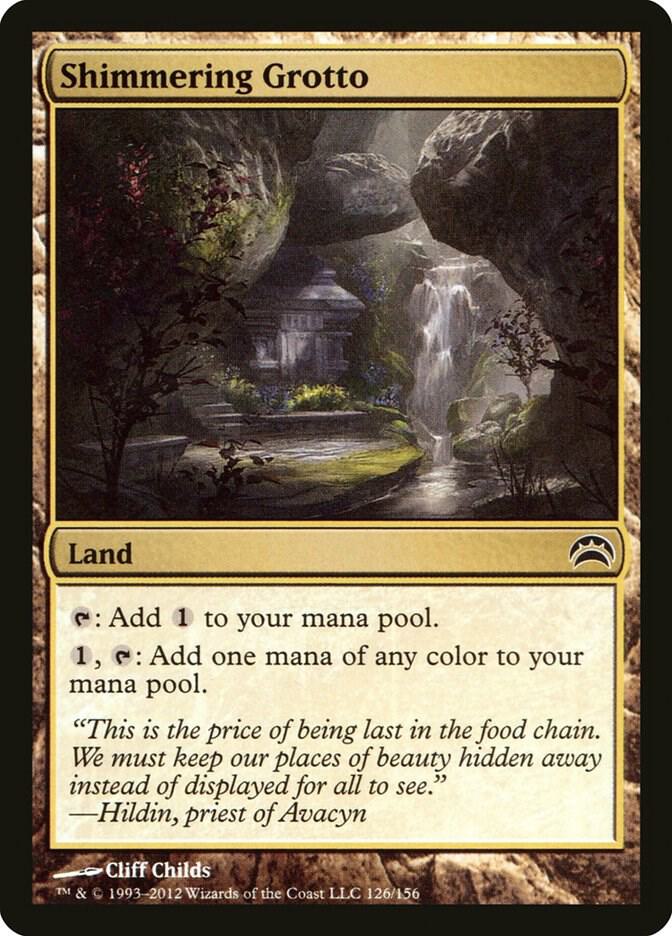 Shimmering Grotto 126 card from Planechase 2012