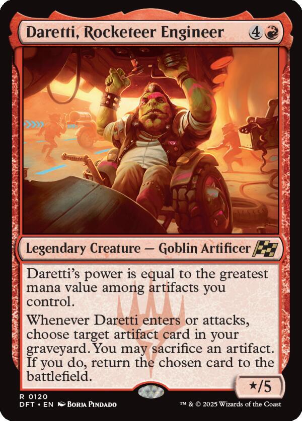 Daretti, Rocketeer Engineer 120 card from Aetherdrift