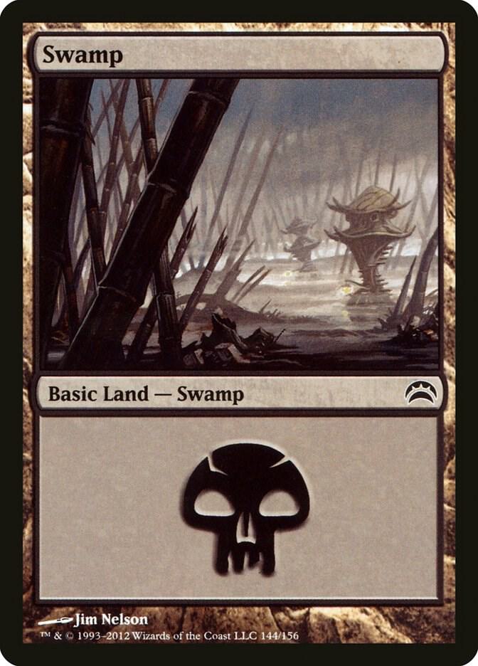Swamp 144 card from Planechase 2012