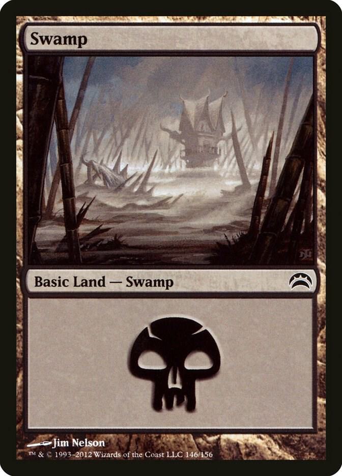 Swamp 146 card from Planechase 2012