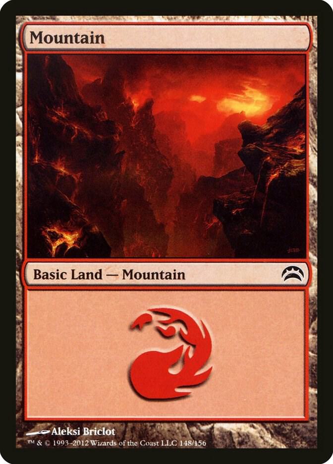 Mountain 148 card from Planechase 2012