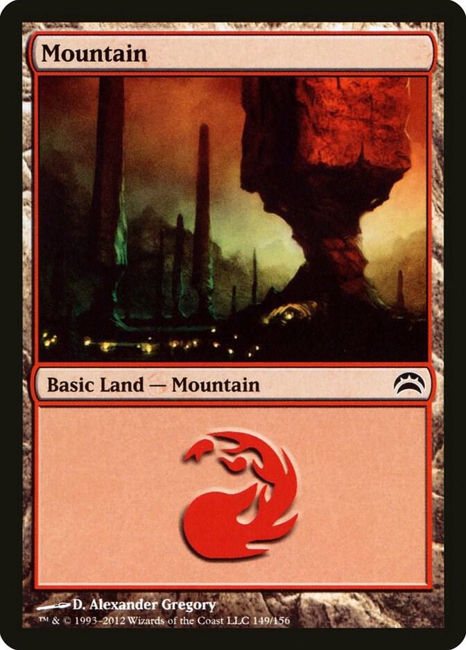 Mountain 149 card from Planechase 2012